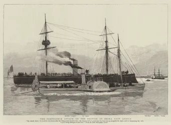 The Portuguese attack on the British at Beira, East Africa